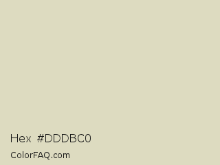 Hex #dddbc0 Color Image