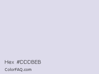 Hex #dddbeb Color Image