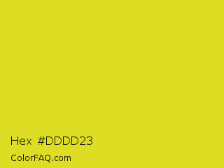 Hex #dddd23 Color Image