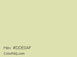 Hex #dde0af Color Image