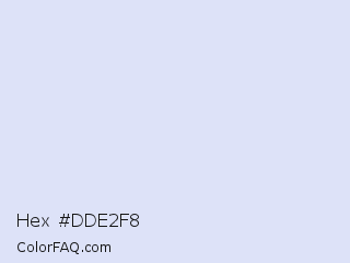 Hex #dde2f8 Color Image