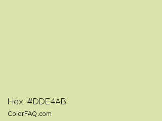 Hex #dde4ab Color Image