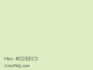 Hex #ddeec3 Color Image