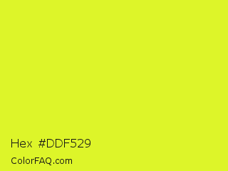 Hex #ddf529 Color Image