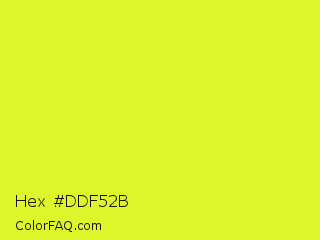 Hex #ddf52b Color Image