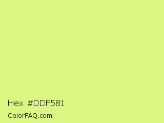 Hex #ddf581 Color Image