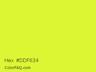 Hex #ddf634 Color Image