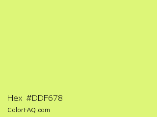 Hex #ddf678 Color Image