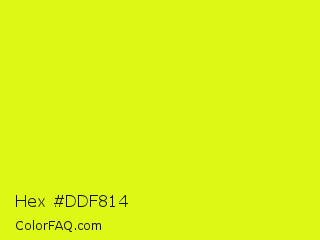 Hex #ddf814 Color Image
