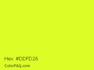 Hex #ddfd26 Color Image