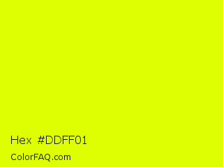 Hex #ddff01 Color Image