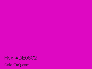 Hex #de08c2 Color Image