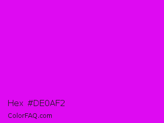 Hex #de0af2 Color Image