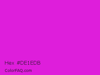 Hex #de1edb Color Image
