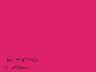 Hex #de226a Color Image