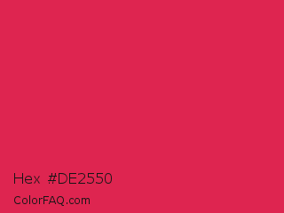 Hex #de2550 Color Image