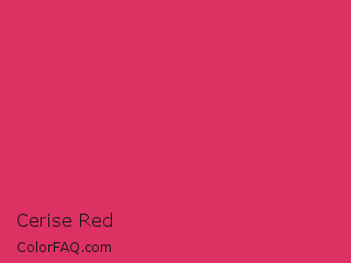 Hex #de3163 Cerise Red Color Image