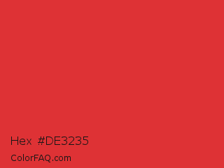 Hex #de3235 Color Image