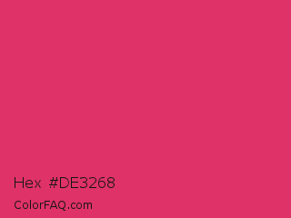 Hex #de3268 Color Image