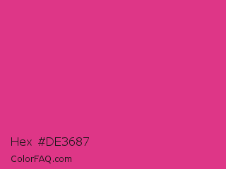 Hex #de3687 Color Image