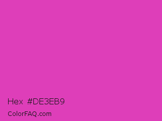 Hex #de3eb9 Color Image