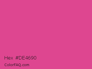 Hex #de4690 Color Image