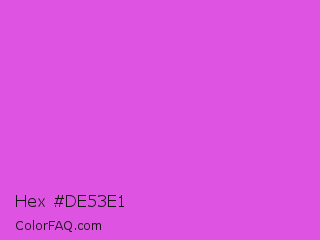 Hex #de53e1 Color Image