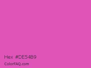Hex #de54b9 Color Image