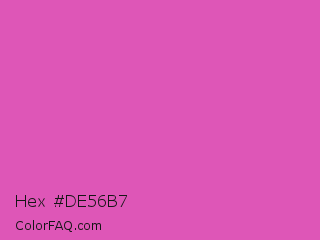 Hex #de56b7 Color Image