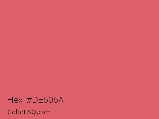 Hex #de606a Color Image