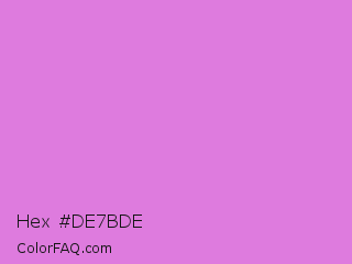 Hex #de7bde Color Image
