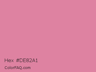 Hex #de82a1 Color Image