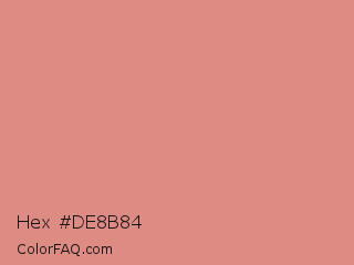 Hex #de8b84 Color Image