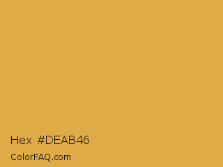 Hex #deab46 Color Image