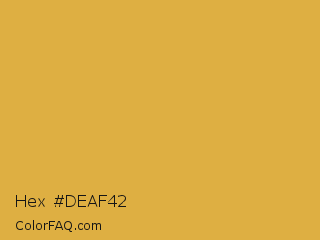 Hex #deaf42 Color Image