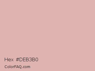 Hex #deb3b0 Color Image
