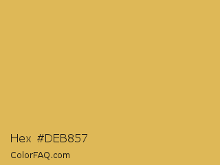 Hex #deb857 Color Image