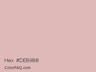 Hex #deb9b8 Color Image