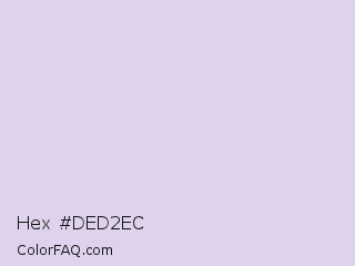 Hex #ded2ec Color Image