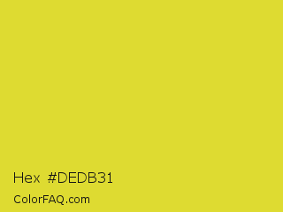 Hex #dedb31 Color Image