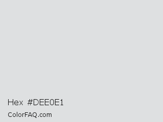 Hex #dee0e1 Color Image