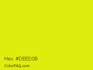 Hex #deed0b Color Image
