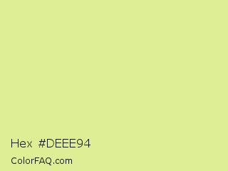 Hex #deee94 Color Image