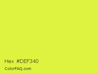 Hex #def340 Color Image