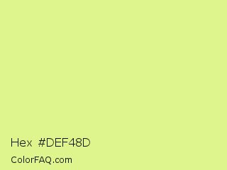 Hex #def48d Color Image