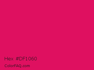 Hex #df1060 Color Image