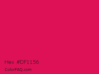 Hex #df1156 Color Image