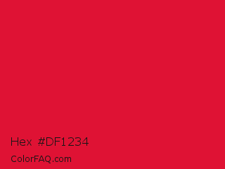 Hex #df1234 Color Image