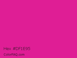 Hex #df1e95 Color Image