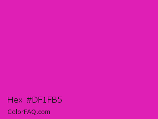 Hex #df1fb5 Color Image